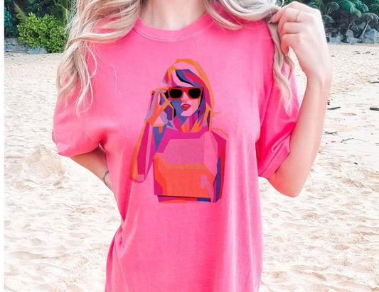 Pop pink Tee